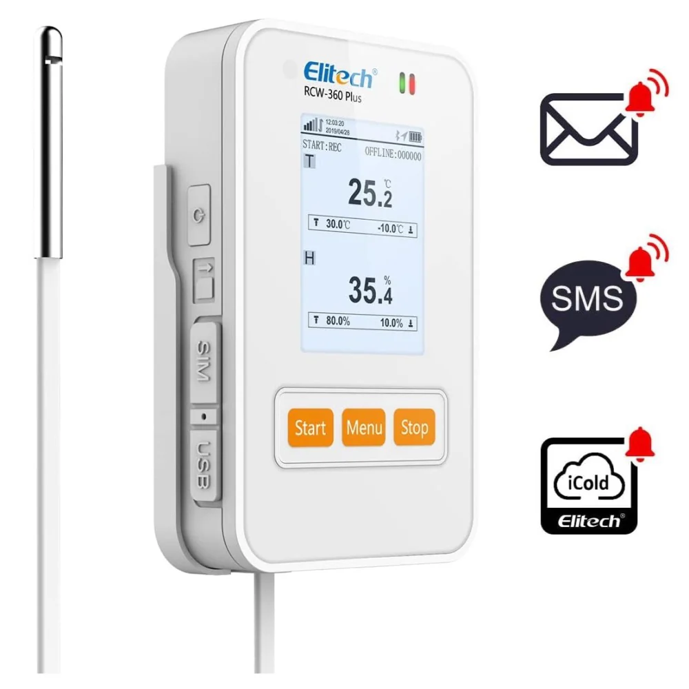 Elitech RCW-360 Plus 4G Temperature And Humidity Data Logger With External Probe - Image 4