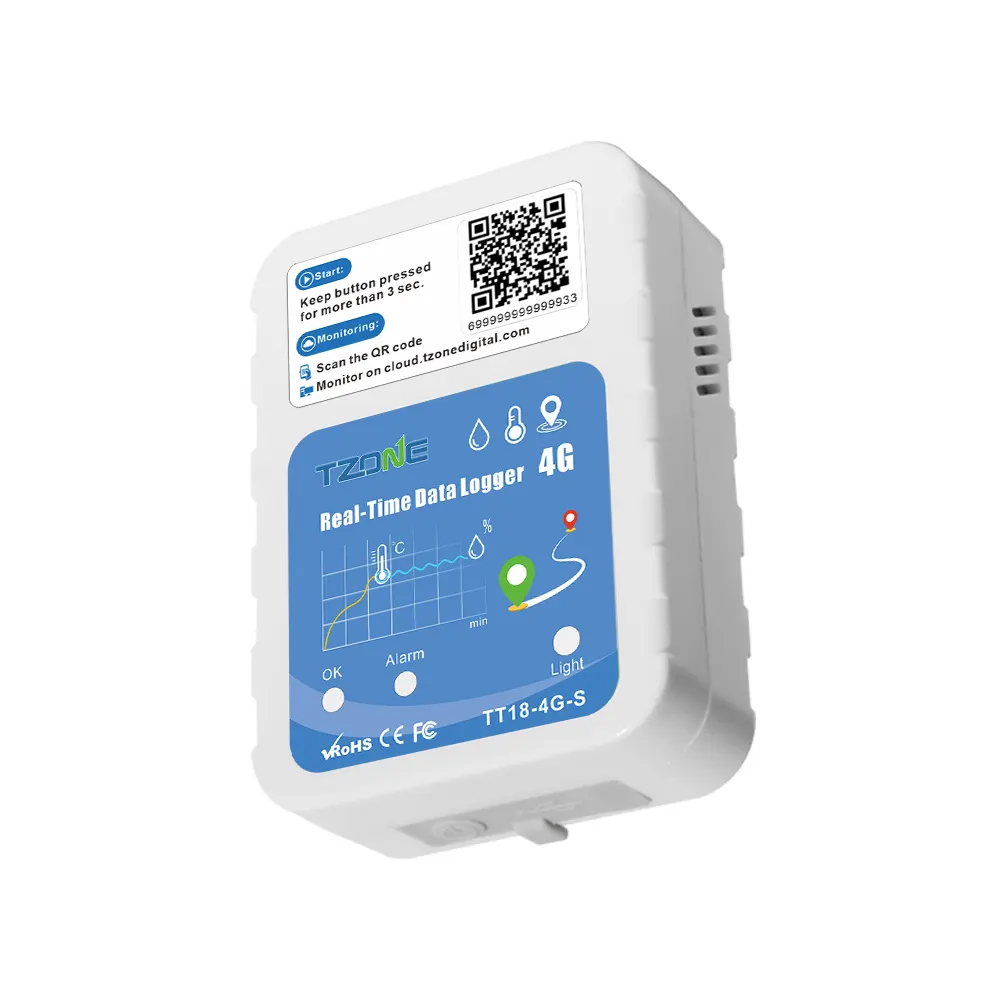 TZONE 4G Real Time Temperature Humidity Data Logger GPS GSM Tracker With Real-time Tracking - Image 2