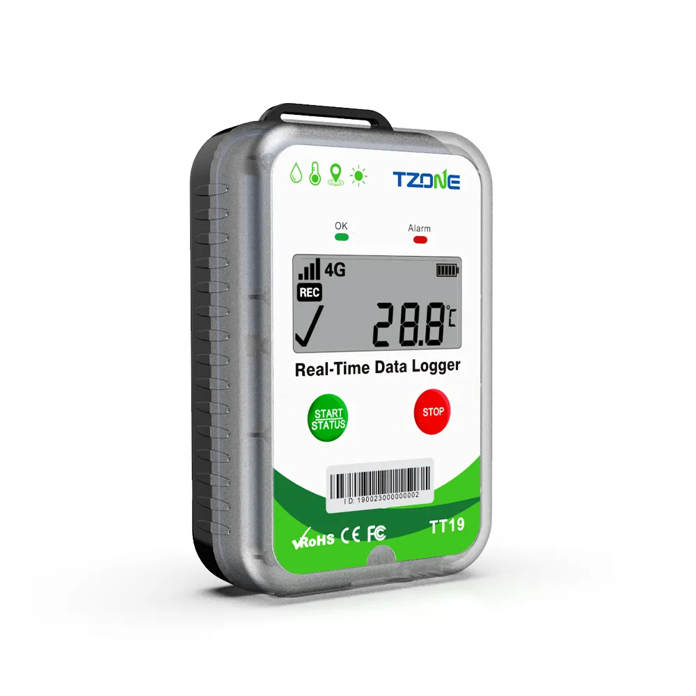 TT19 Fleet Tracker GPS 4G With Temperature And Humidity Recorder WIFI Temperature Data Logger