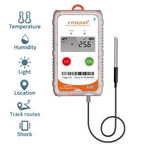 V5H (2G-60) Real-time Dual Temperature and Humidity Positioning Monitor (Single-use)